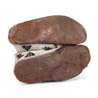 Cheyenne Beaded Hide Moccasins