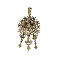 OPAL AND DIAMOND PENDANT