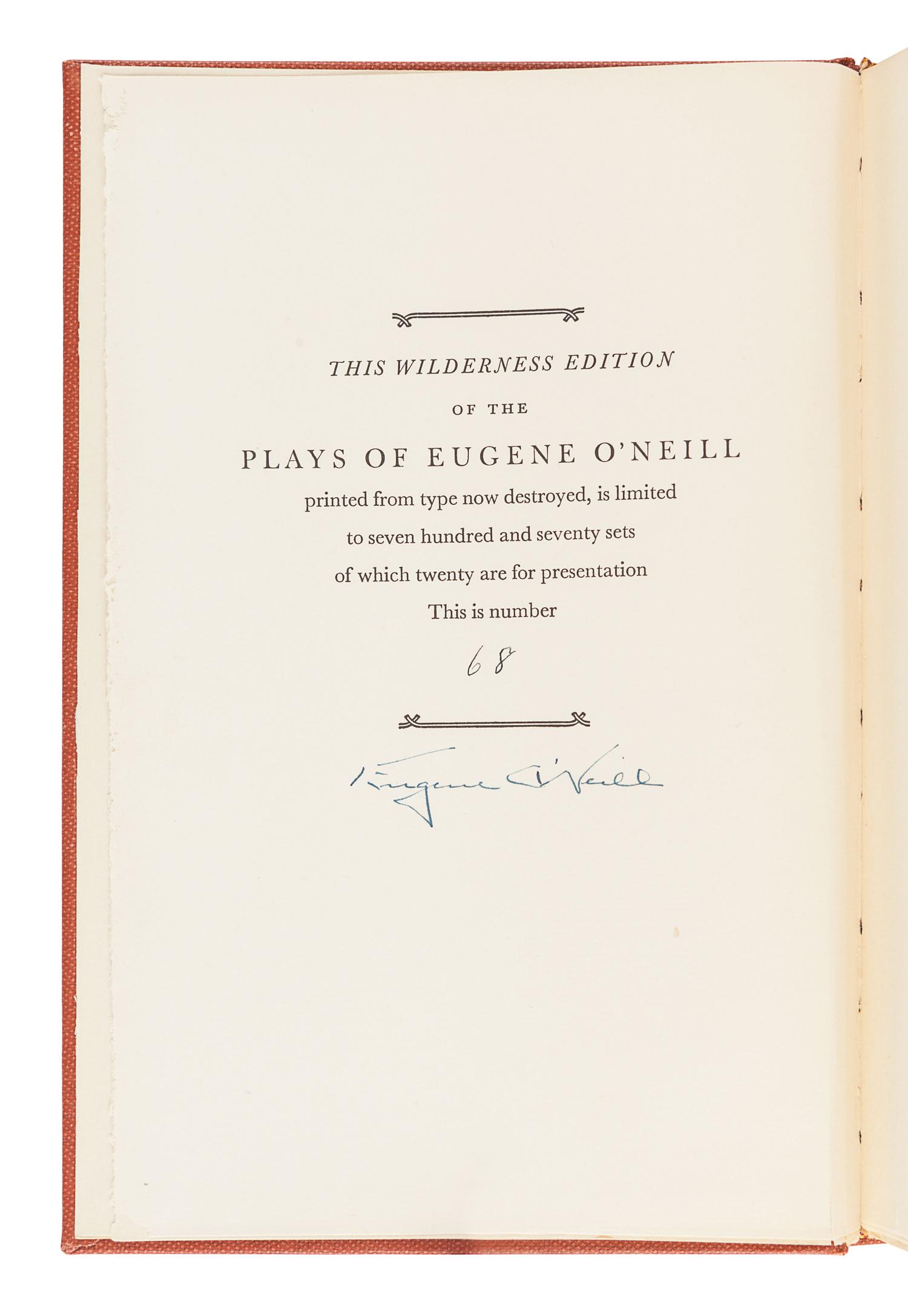 O'NEILL, Eugene (1888-1953). Strange Interlude. New York: Boni & Liveright, 1928.