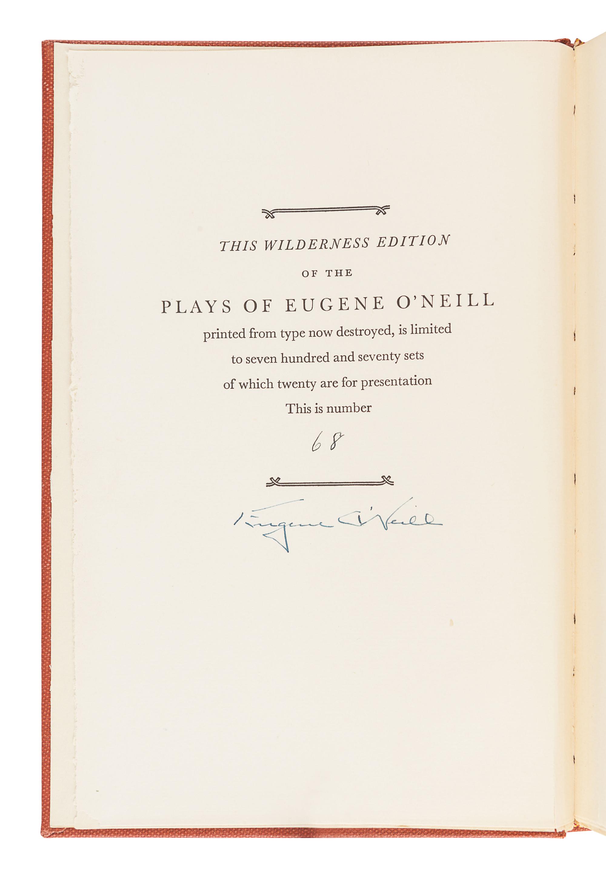 O'NEILL, Eugene (1888-1953). Strange Interlude. New York: Boni & Liveright, 1928.