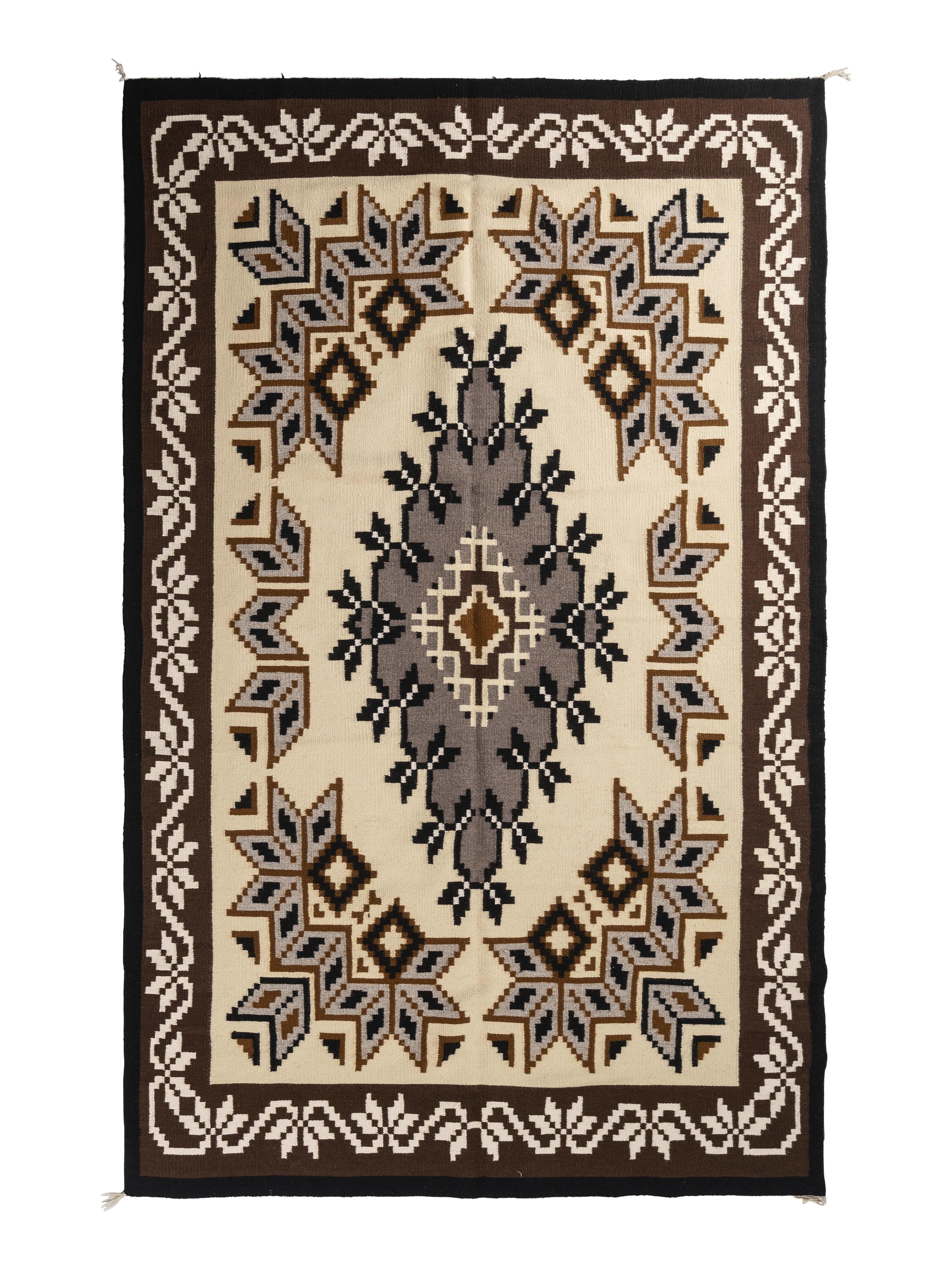 Navajo Two Grey Hills Weaving / Rug