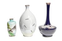 Three Japanese Cloisonné Vases