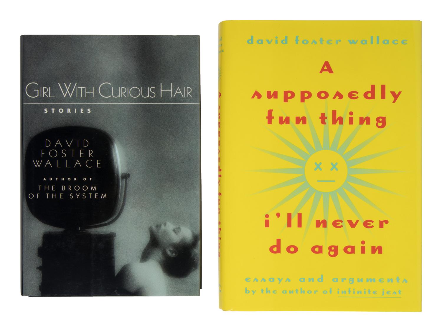 WALLACE, David Foster (1962-2008). A pair of FIRST EDITIONS, BOTH SIGNED, comprising: