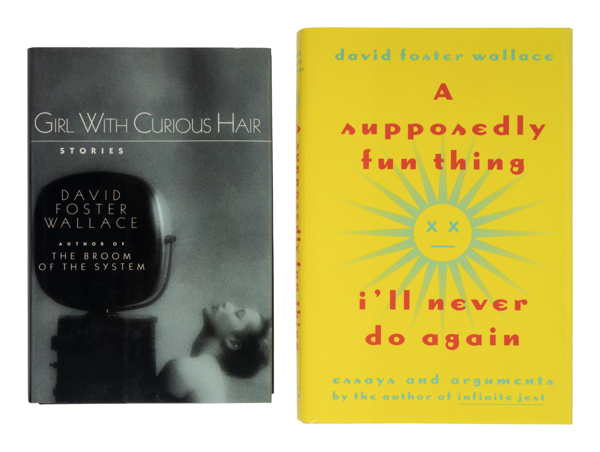 WALLACE, David Foster (1962-2008). A pair of FIRST EDITIONS, BOTH SIGNED, comprising: