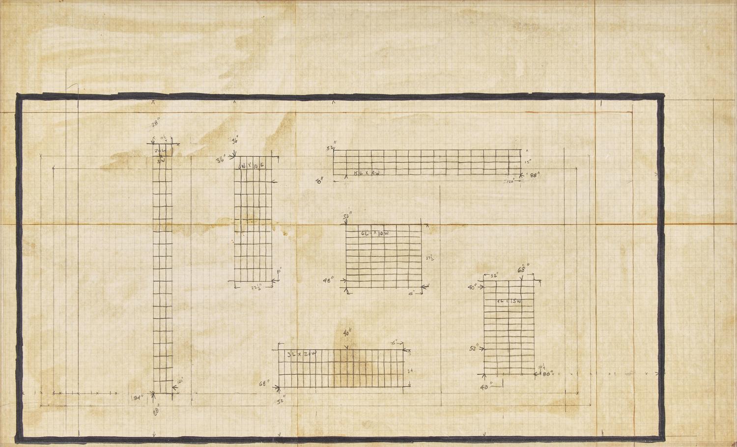Untitled (A drawing for the Tibor de Nagy Gallery Show), c. 1966