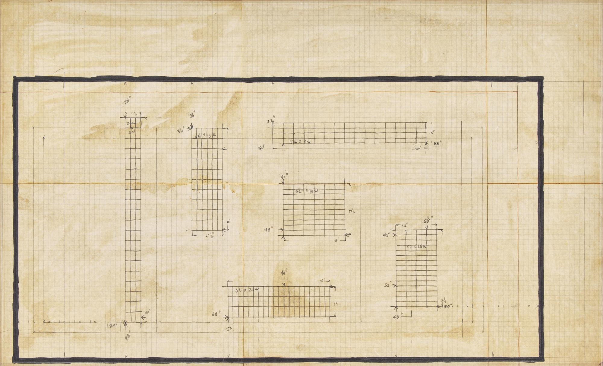 Untitled (A drawing for the Tibor de Nagy Gallery Show), c. 1966
