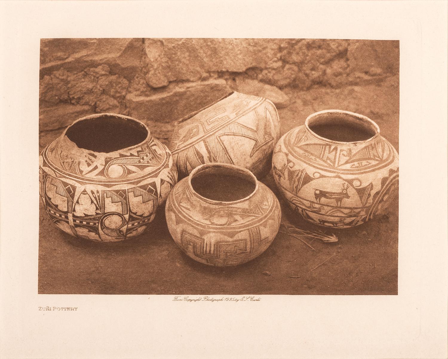 CURTIS, Edward (1868-1952). A group of 15 photogravures from the North American Indian.