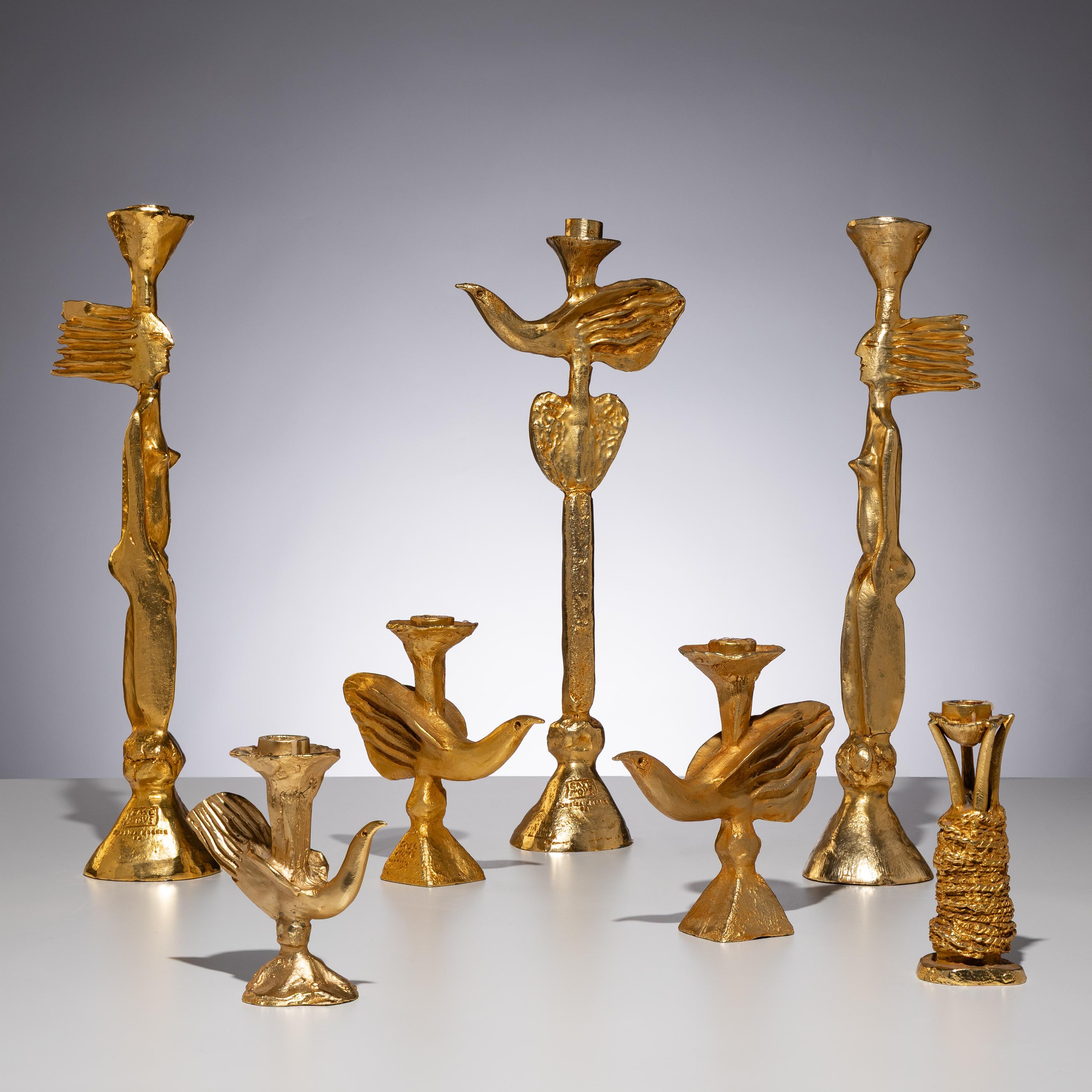 Pierre Casenove (French, b. 1943) — Group of 7 Candlesticks, 1994 for Fondica, France