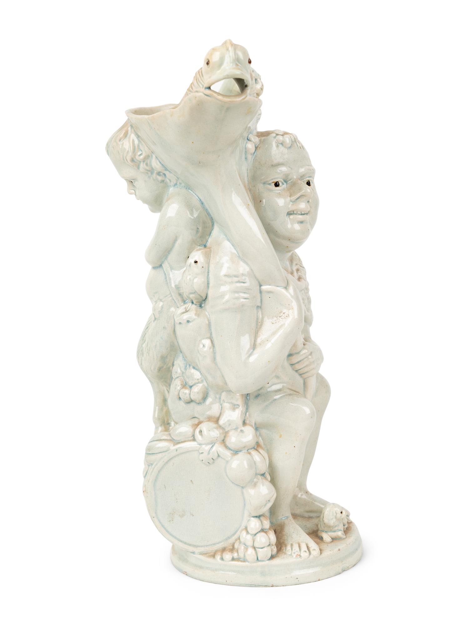 A Ralph Wood-Type "Bacchus and Pan" Jug
