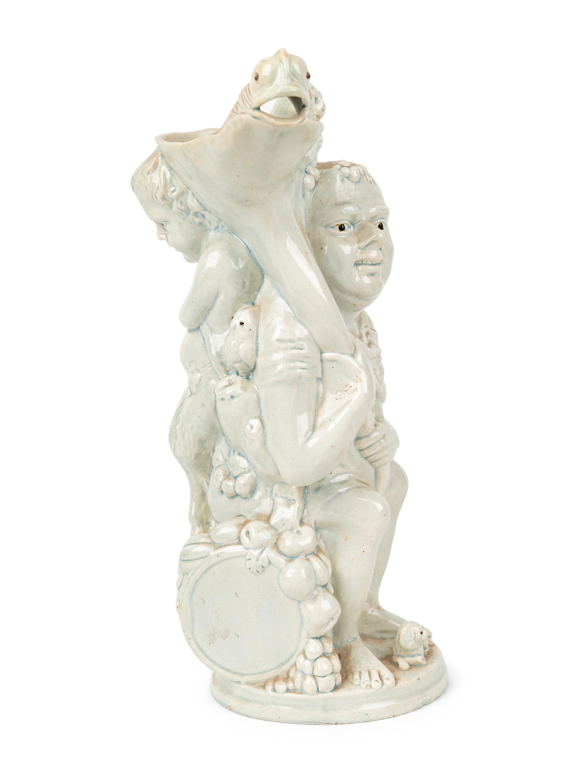 A Ralph Wood-Type "Bacchus and Pan" Jug