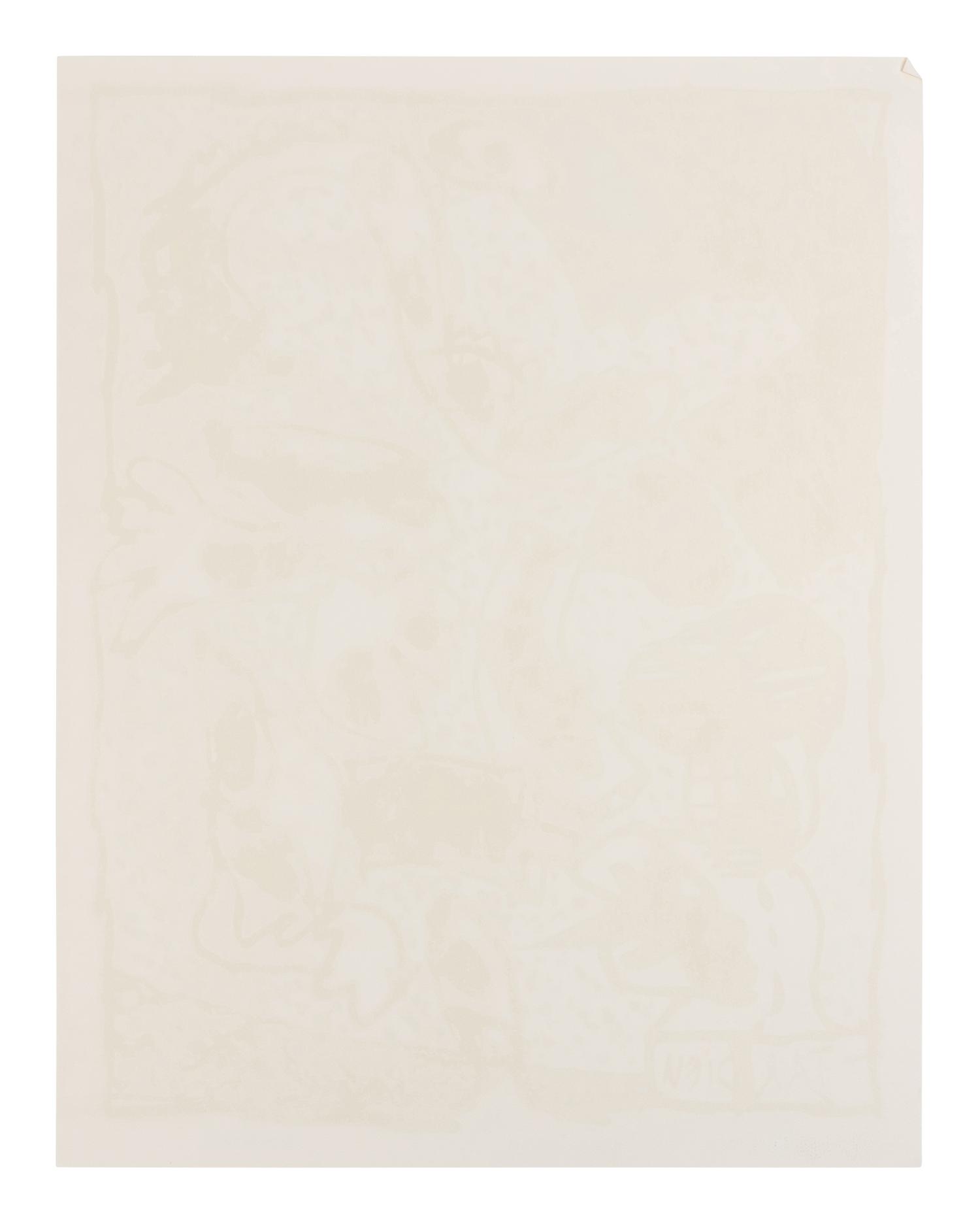 Tardieu, Dame Taride, Taches d'exclamation, Quatre arrondissements, and Le Layetier (5 works), ca. 1982-1990