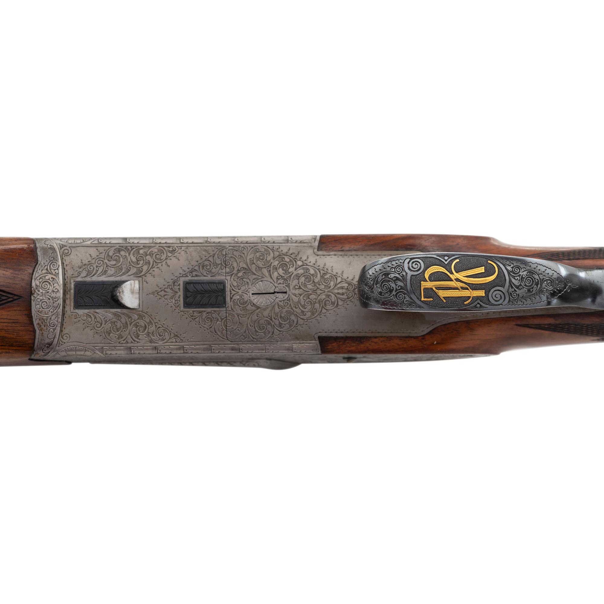 ** Finely Engraved Josef Winkler O/U Drilling Rifle in .300 Weatherby Magnum