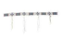 Sioux Child's Beaded Hide Blanket Strip
