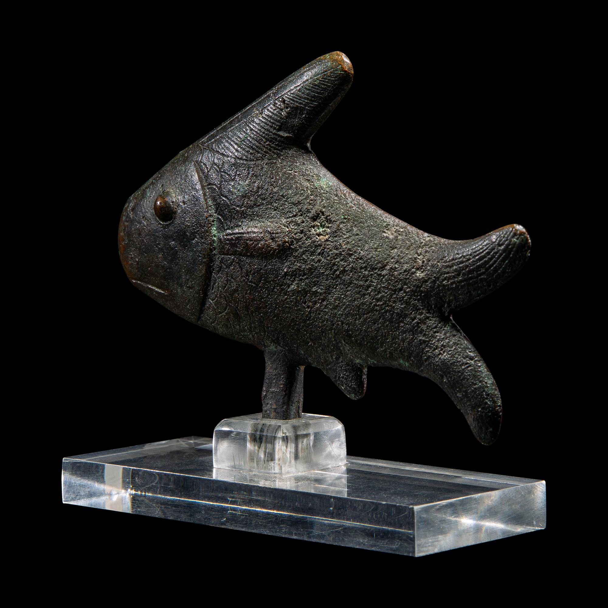 An Egyptian Bronze Oxyrhynchus Fish