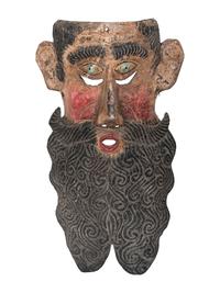Four Mexican Copper Festival Masks
