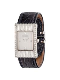 BOUCHERON, STAINLESS STEEL AND DIAMOND 'REFLET' WRISTWATCH