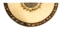 A George III Polychrome and Giltwood Pier Table, LATE 18TH CENTURY, IN THE MANNER OF GEORGE BROOKSHAW, Height 35 1/2 x width 48 x depth — LATE 18TH CENTURY, IN THE MANNER OF GEORGE BROOKSHAW,