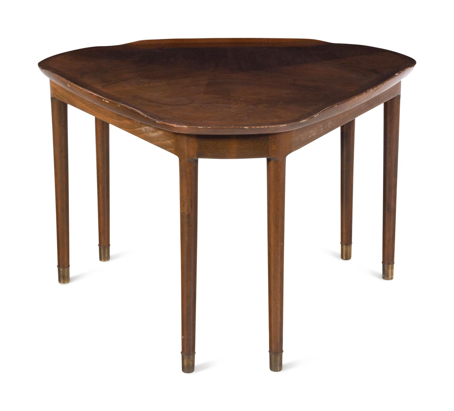 An Unusual Danish Walnut Side Table