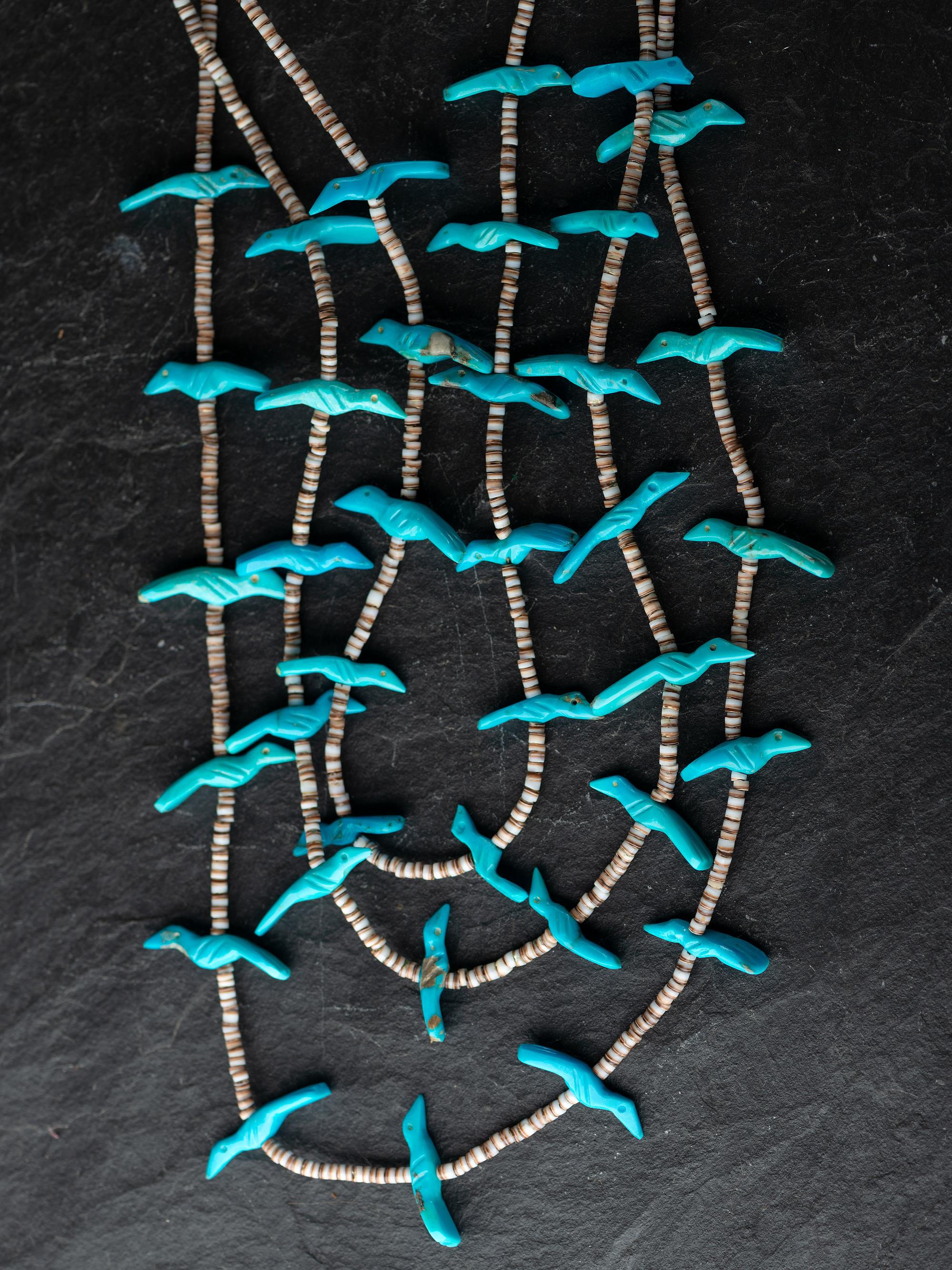 Kewa and Zuni Turquoise Necklaces
