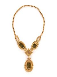 VAN CLEEF & ARPELS, JADE AND DIAMOND NECKLACE