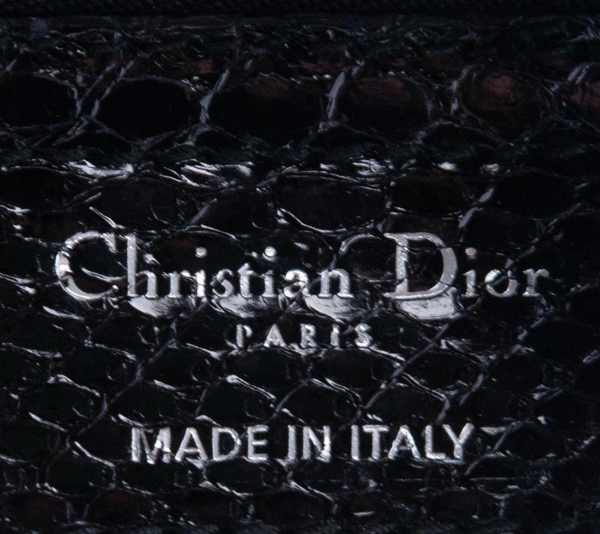 Christian Dior Black Python Le Trente Bag, 2010