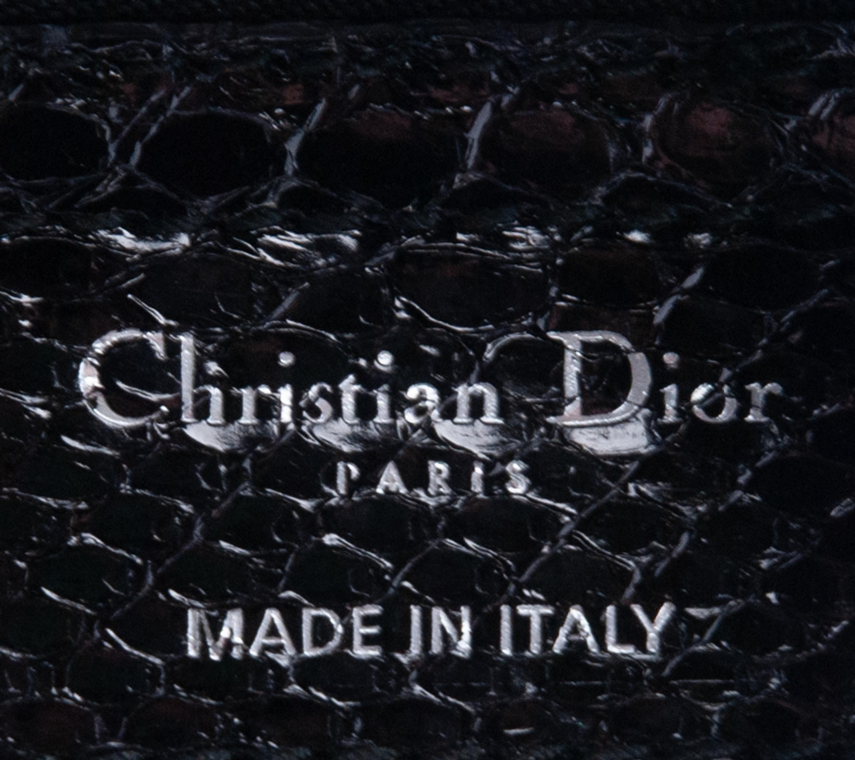 Christian Dior Black Python Le Trente Bag, 2010