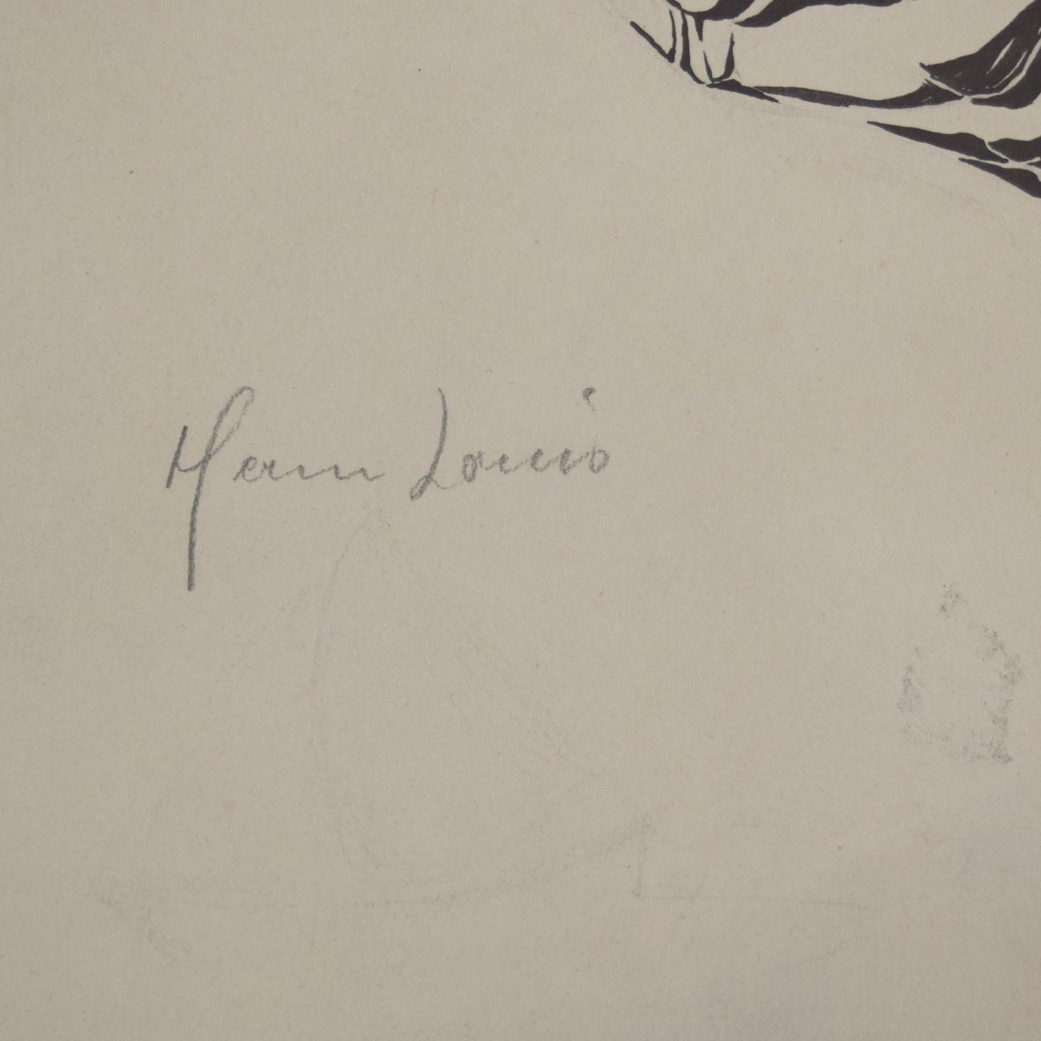 An Anatomy Drawing 19.5" W x .75" D x 25.5" H — Germany, 20th Century