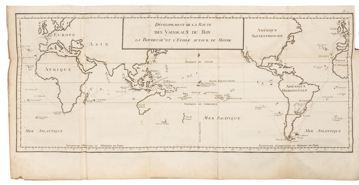 [BOUGAINVILLE, Louis Antoine de, Comte (1729-1811)]. Voyage Autour du Monde. Paris, 1771. FIRST EDITION.