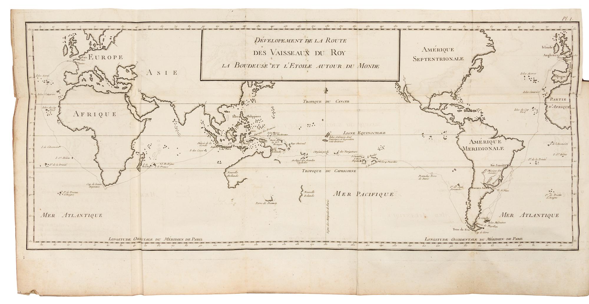 [BOUGAINVILLE, Louis Antoine de, Comte (1729-1811)]. Voyage Autour du Monde. Paris, 1771. FIRST EDITION.