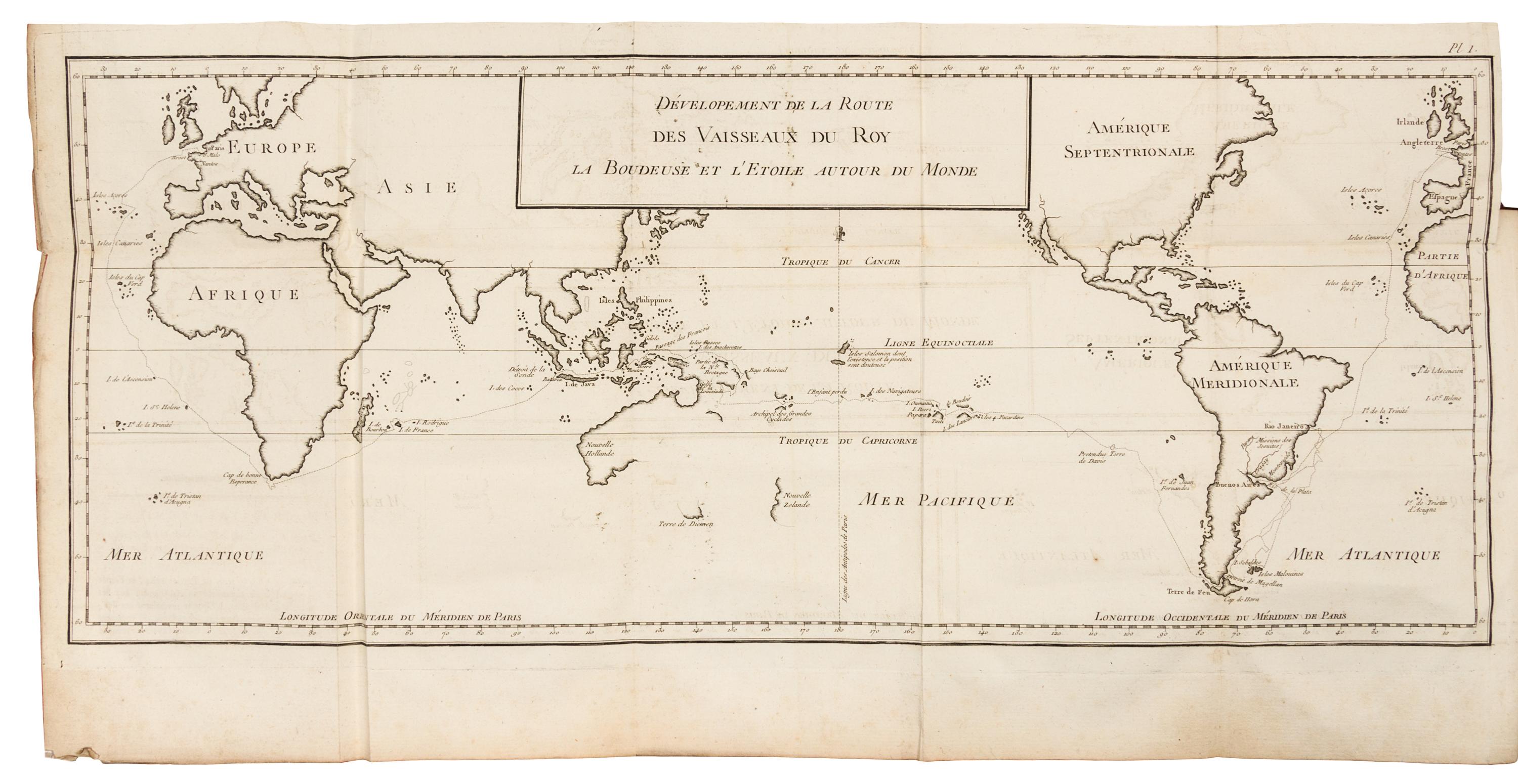 [BOUGAINVILLE, Louis Antoine de, Comte (1729-1811)]. Voyage Autour du Monde. Paris, 1771. FIRST EDITION.