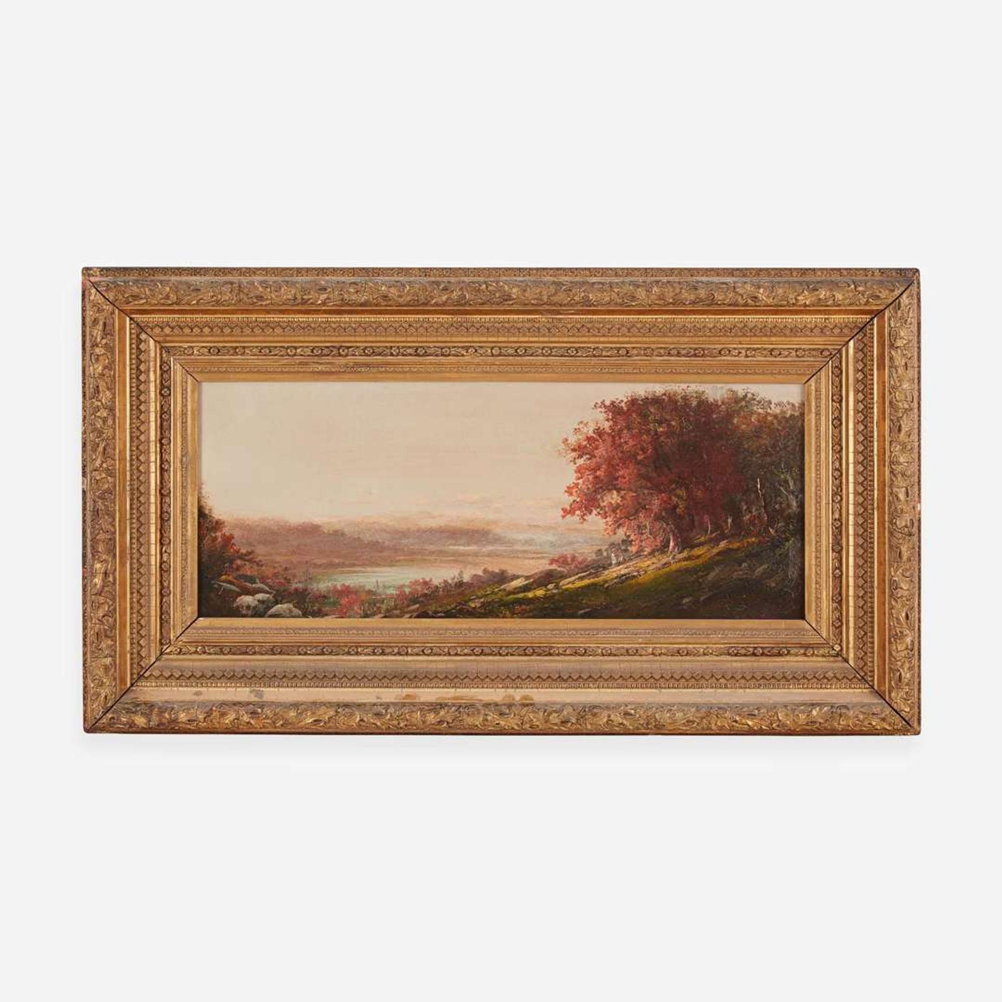 Worthington Whittredge (American, 1820–1910) Along the Hudson in Fall