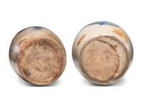 Two Four-Gallon Cobalt Decorated Stoneware Crocks