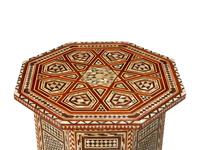 A Pair of Levantine Marquetry and Mother-of Pearl Side Tables