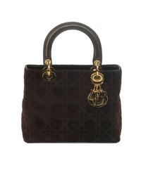 Christian Dior Lady Dior Suede Bag