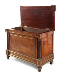 A Directoire Style Walnut Trunk