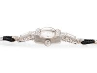 HAMILTON, PLATINUM AND DIAMOND WRISTWATCH