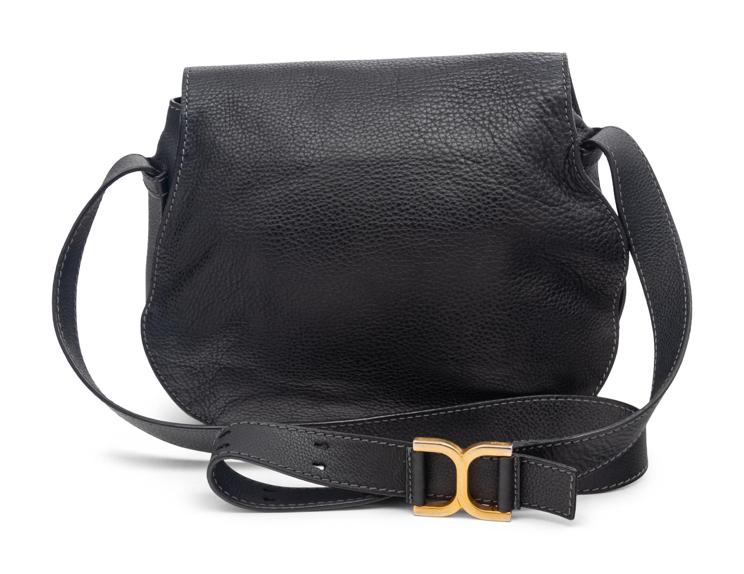 Black Marcie Saddle Bag by Chloé