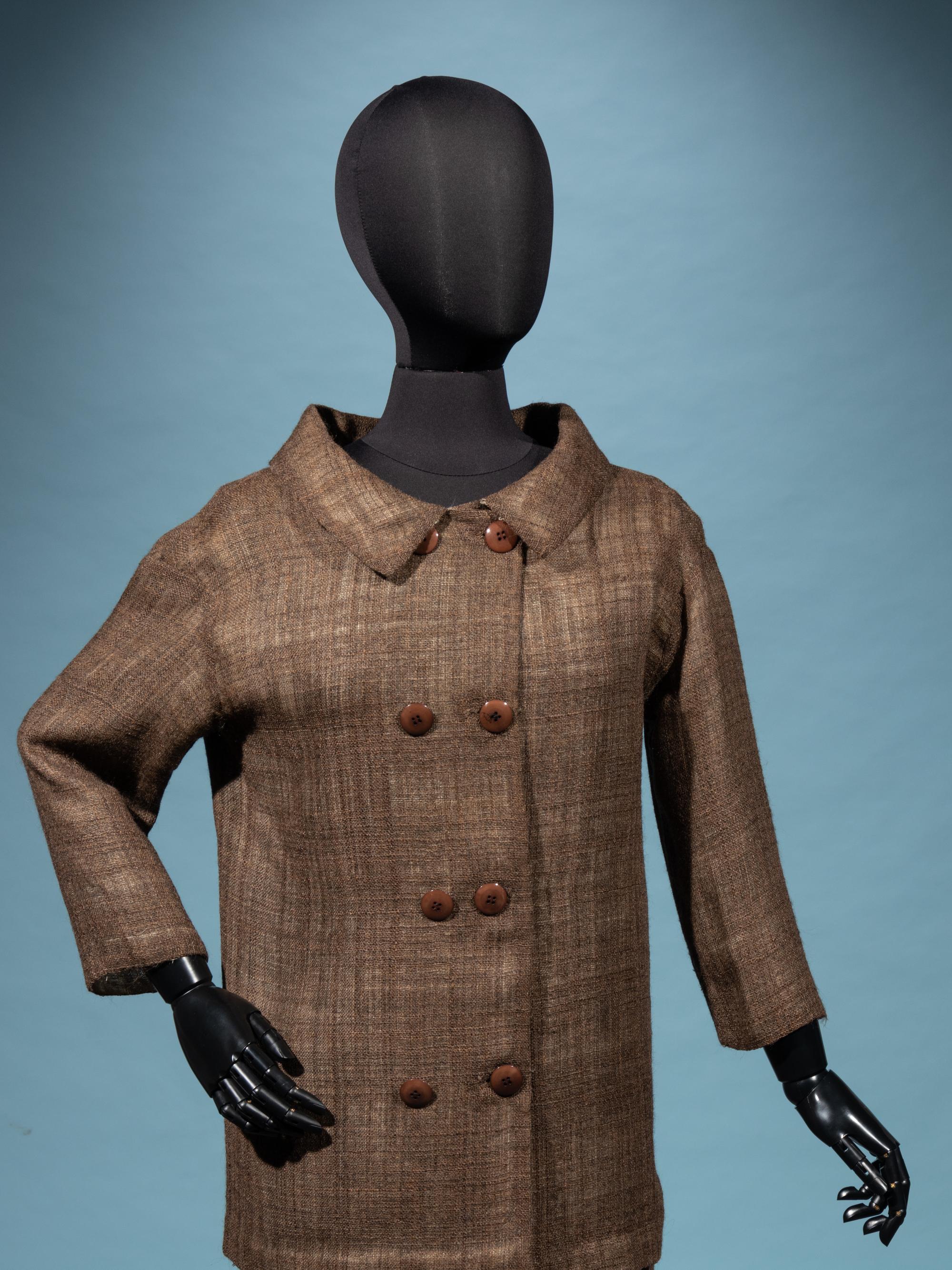 Two Haute Couture Skirt Suits: One Philippe Venet and One Grès, 1970-80s