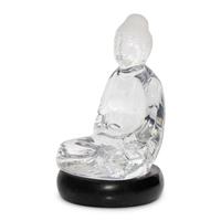 A Baccarat Glass Buddha Figure