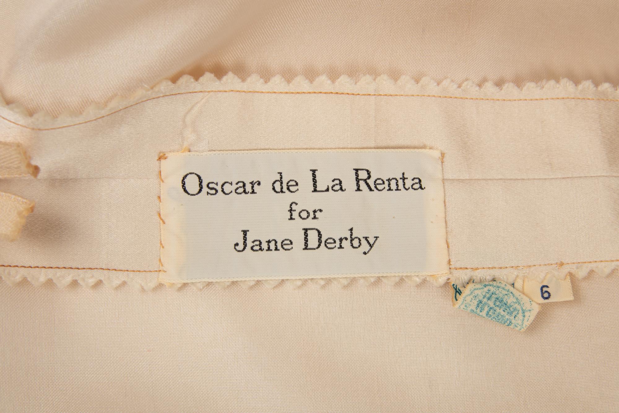 Oscar de la Renta for Jane Derby Wedding Gown, 1965