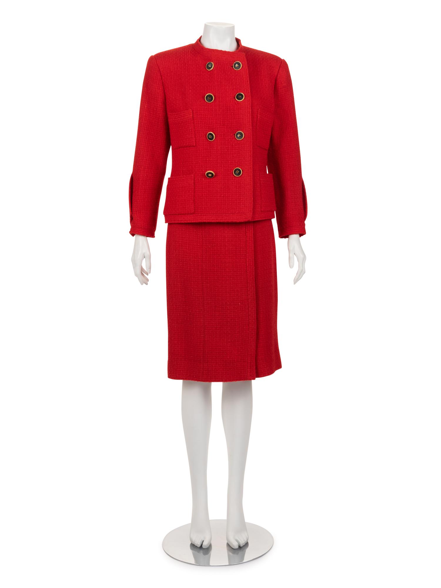 Chanel Double Breast Two-Piece Skirt Suit, 2001