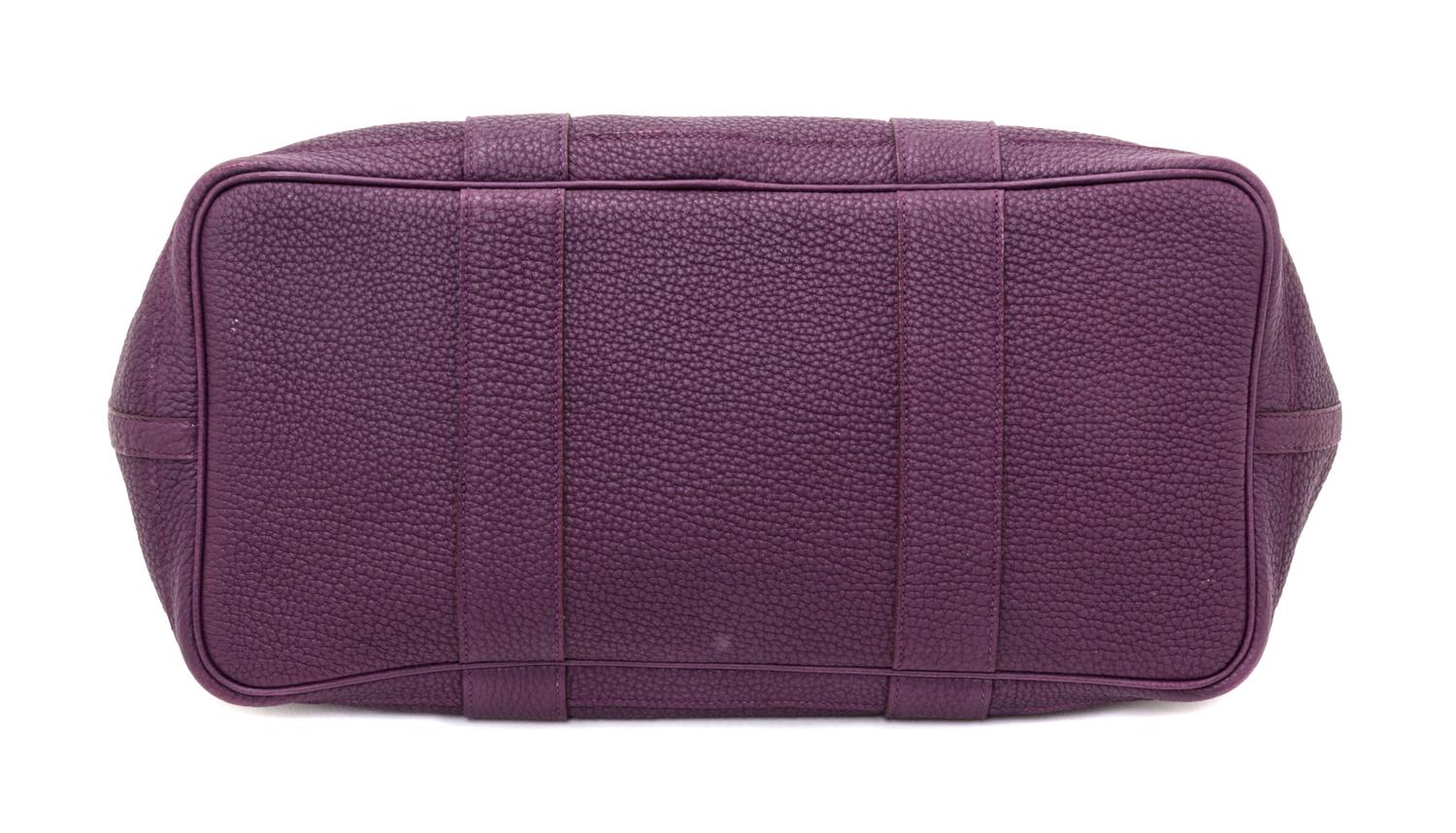 An Hermes Cassis Clemence Garden Party GM Tote Bag, 14" x 10" x 6.5".
