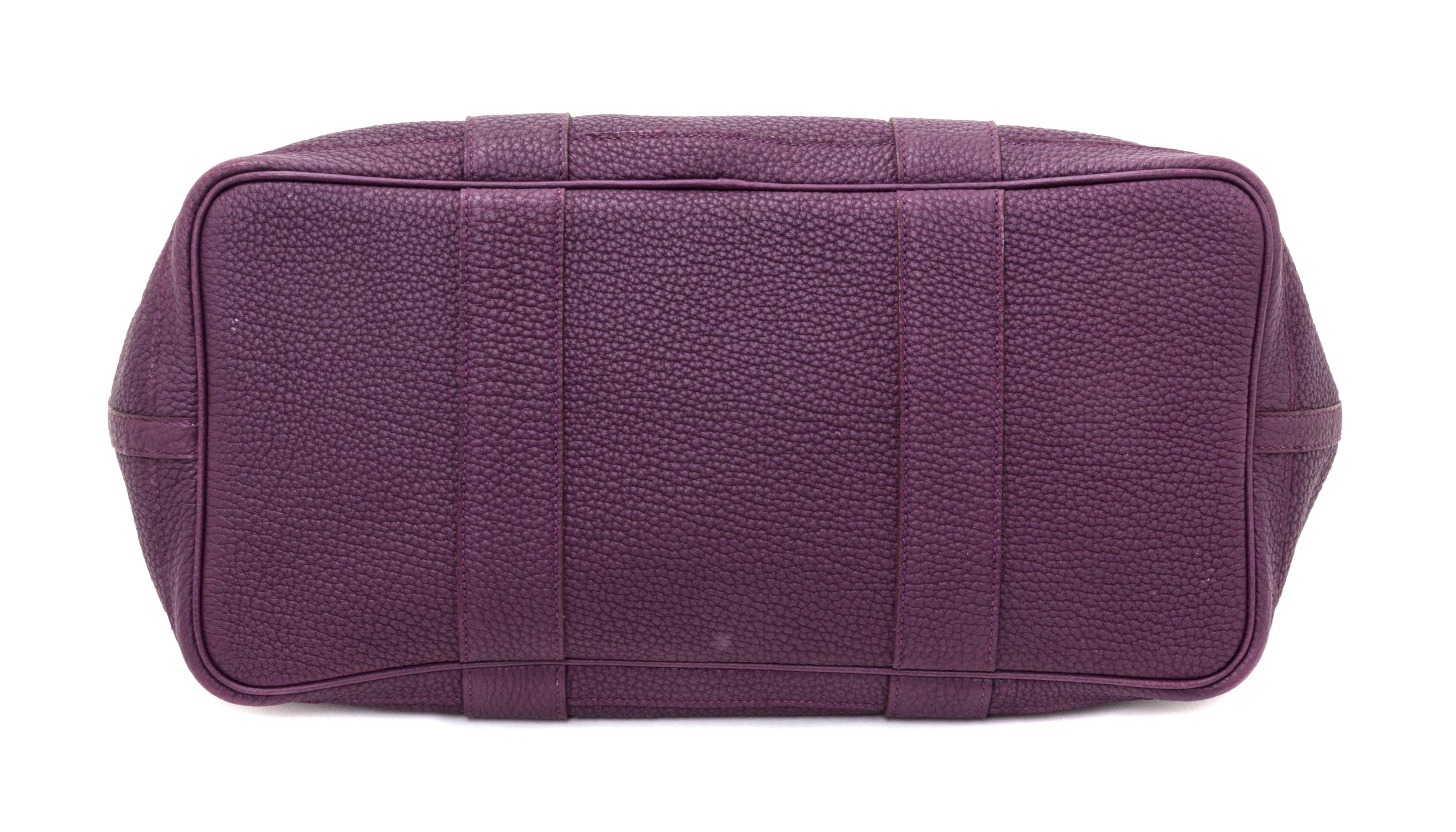 An Hermes Cassis Clemence Garden Party GM Tote Bag, 14" x 10" x 6.5".