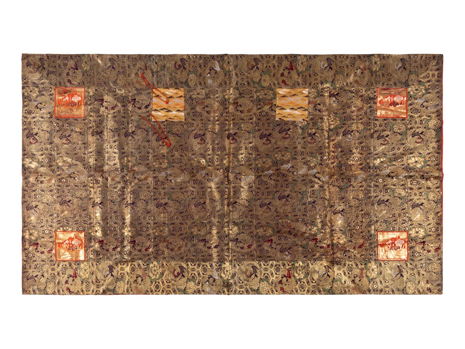 Three Japanese Silk Textile Articles