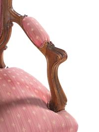 A Louis XV Style Carved Walnut Canapé