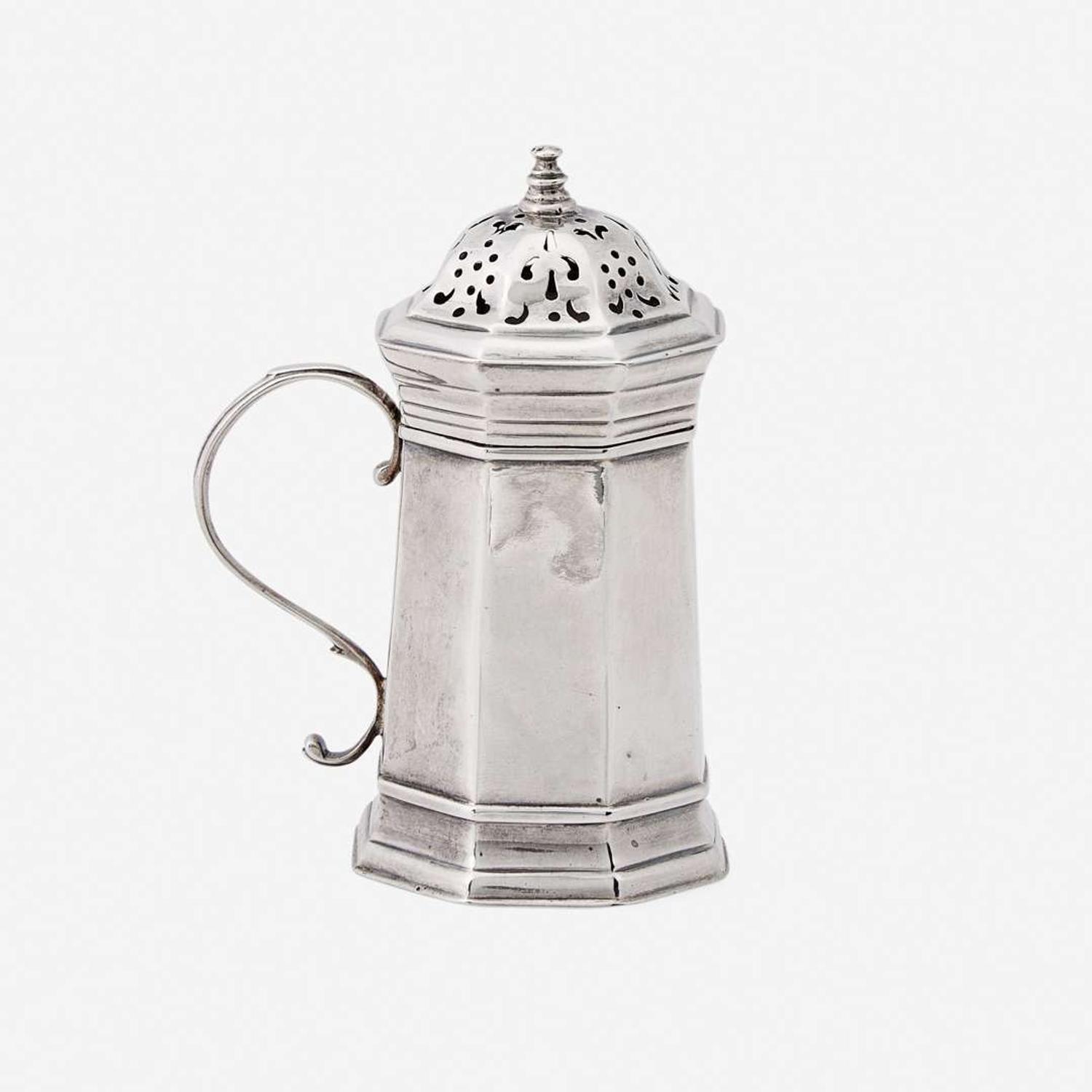 A silver dredger Jacob Hurd (1703-1758), Boston, MA, circa 1730