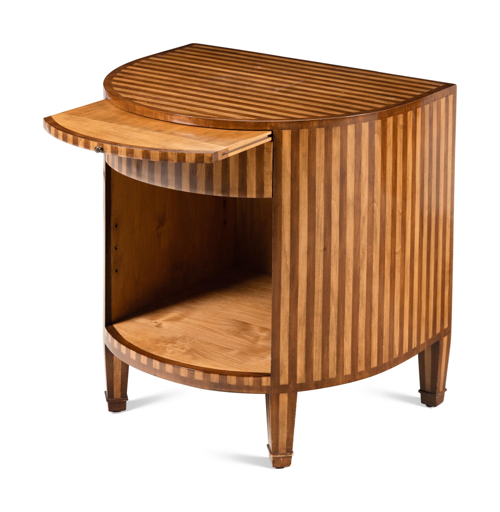 A Pair of Contemporary Parquetry Side Tables