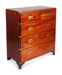 A Brass Mounted Campaign Chest