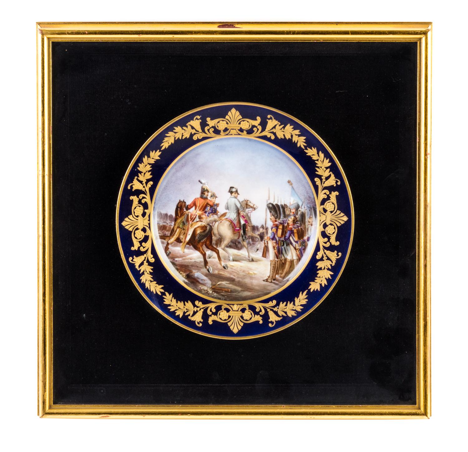 A Group of Three Sevres Napoleonic Plates Diameter of each 9 1/8 inches. — SECOND HALF 19TH CENTURY