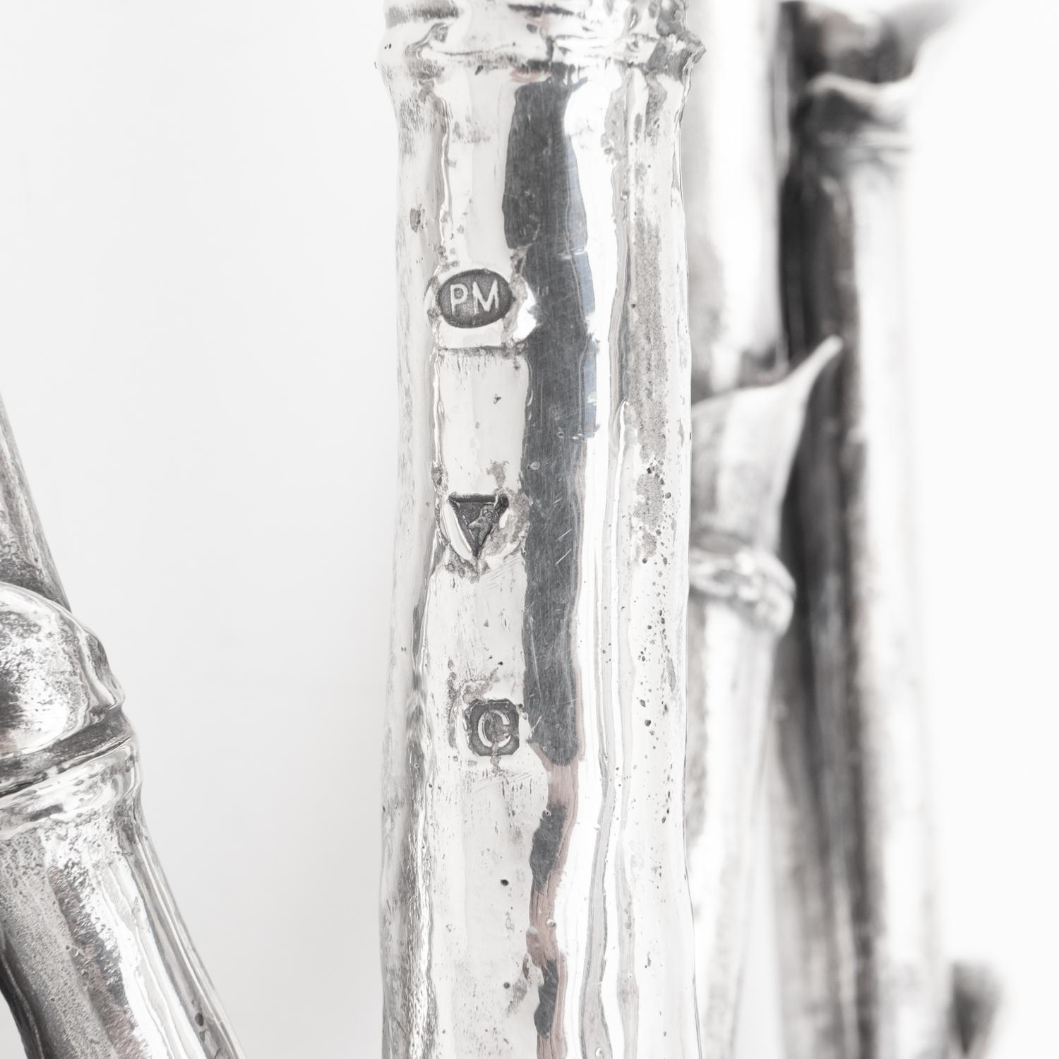 Patrick Mavros (London and Harare, Zimbabwe, Est. 1978) — Two Bamboo-Form Candlesticks, 2002